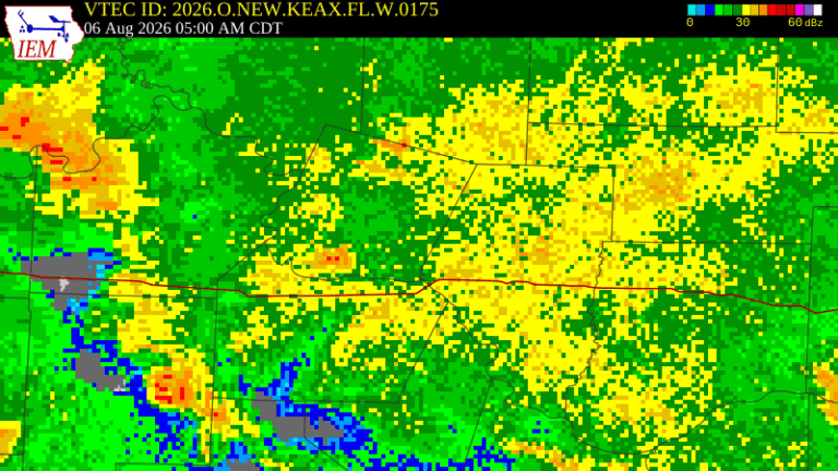 Flood Warning Issued for Howard County, MO