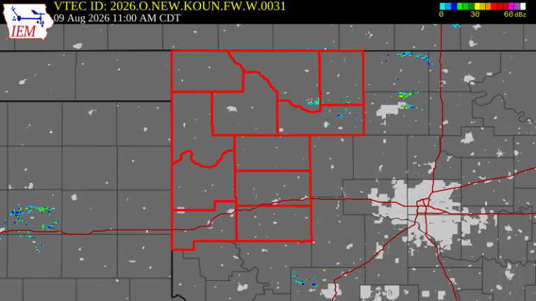 Red Flag Fire Warning Issued for Harper County & 10 Surrounding Counties, OK