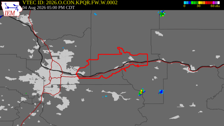 Red Flag Fire Warning Update for Portland, OR