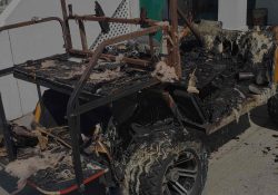 fire loss golf cart